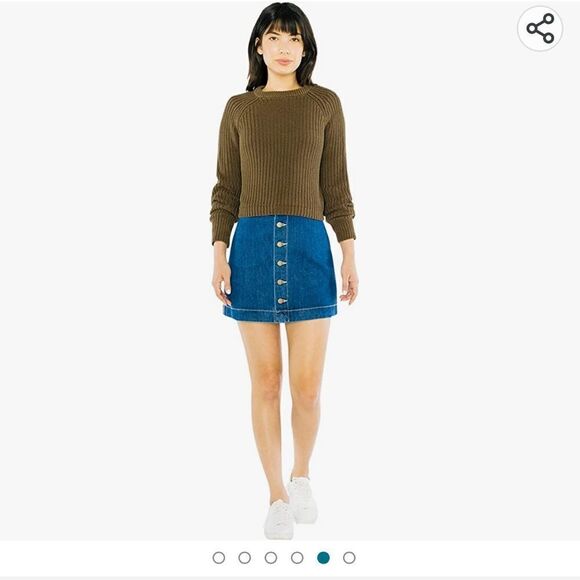 American Apparel Denim Mini Skirt - Picture 1 of 7